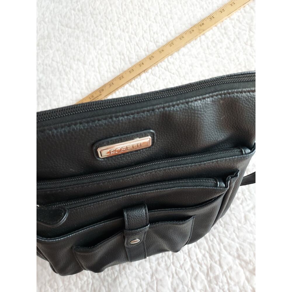 Rosetti Black purse for women Cross body lots of pockets adustable 10 X 10 - Picture 16 of 16